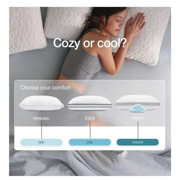 White Extra Oomph Memory Foam Pillow - Picture 7 of 11